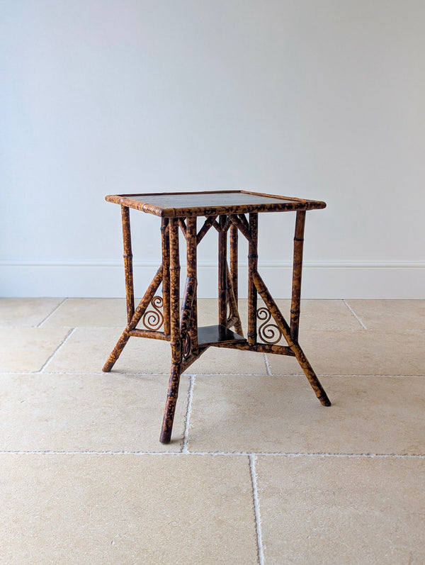 Antique Victorian Bamboo Occasional Table c.1890