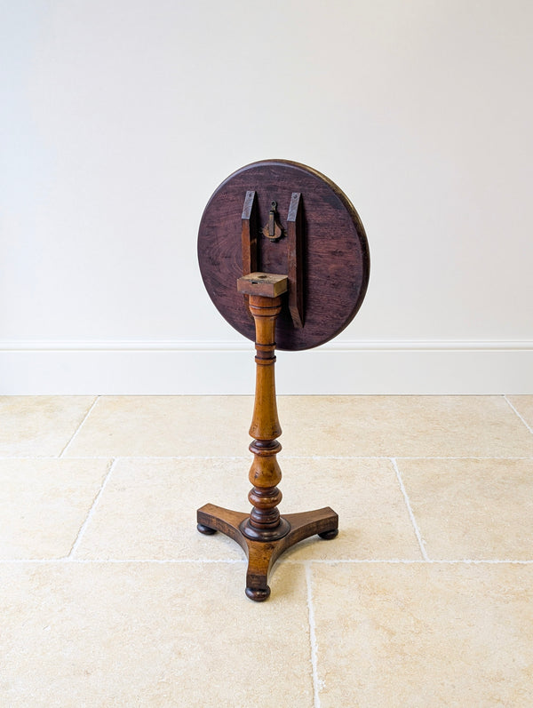 Antique Regency Mahogany and Beech Tilt-Top Wine Table c.1830