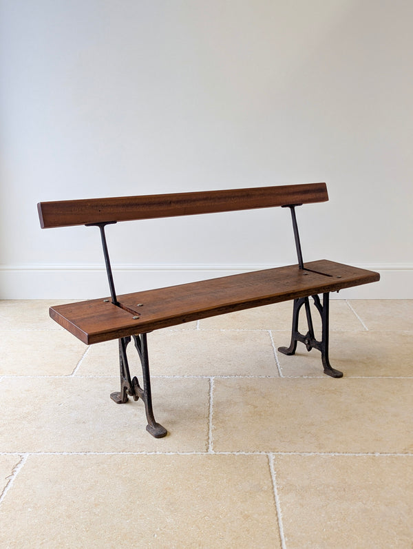 Antique Victorian Reversible Tram Bench by Fisher & Son c.1890