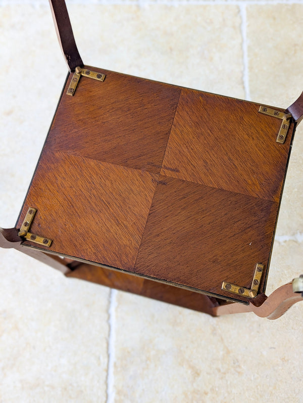 Antique Victorian Mahogany Two-Tier Occasional Table by W. Turner Lord & Co c.1880