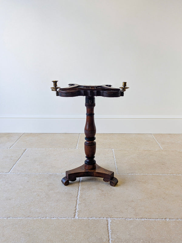 Antique William IV Mahogany Lyre-Form Music Stand c.1830