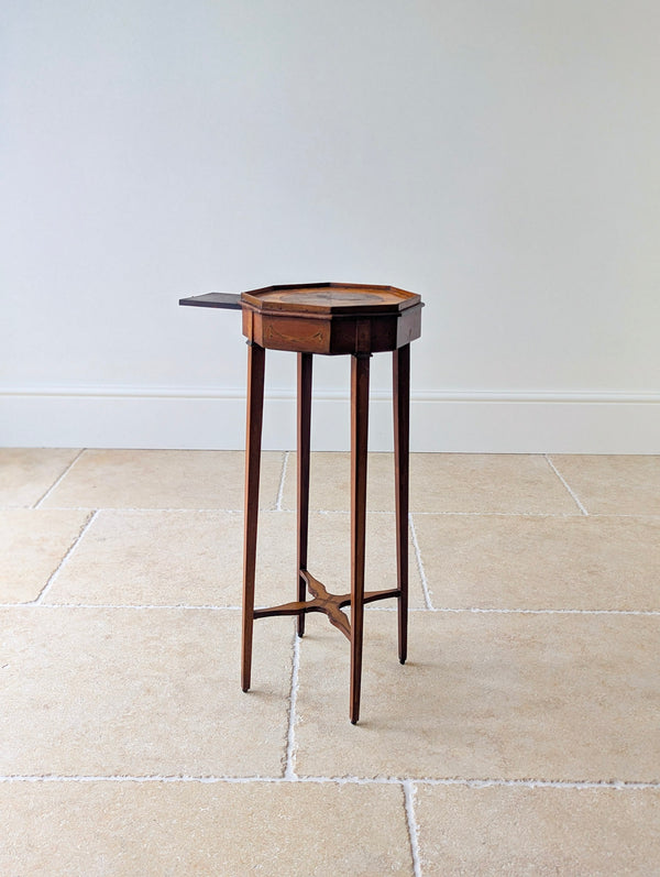 Antique Georgian Mahogany Octagonal Sheraton Urn Stand c.1780