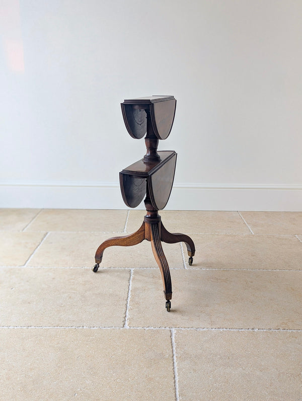 Antique Regency Mahogany Drop-Leaf Dumb Waiter c.1820