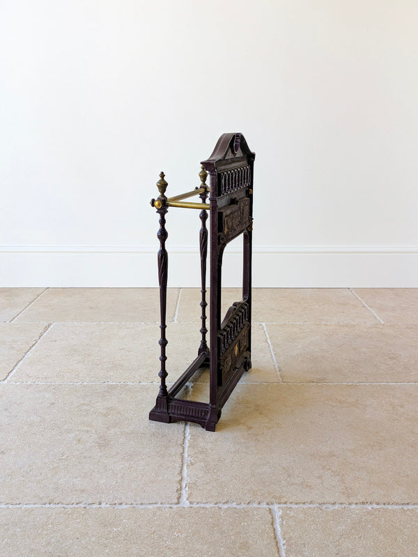 Antique Edwardian Aesthetic Movement Cast Iron Stick Stand by Coalbrookdale c.1905