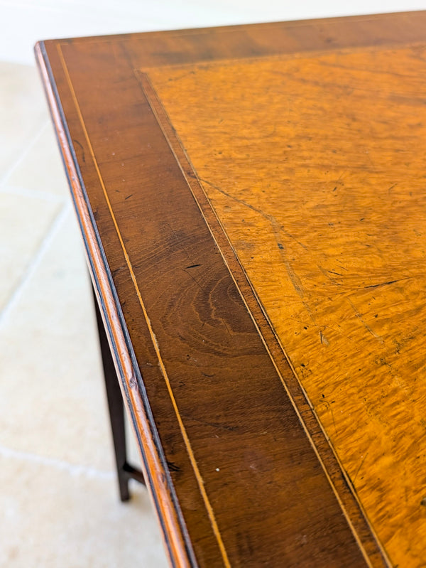 Antique George III Inlaid Mahogany & Burr Yew Occasional Table c.1790