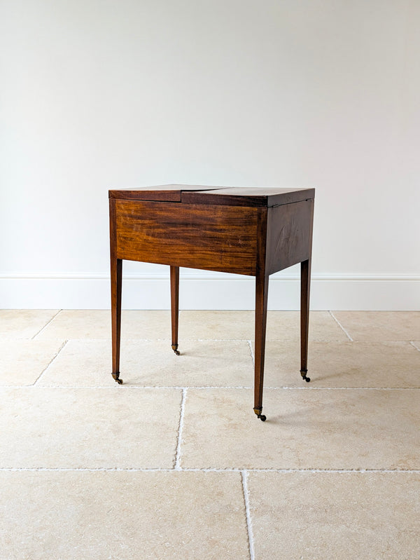 Antique Georgian Mahogany Folding Dressing Table c.1790