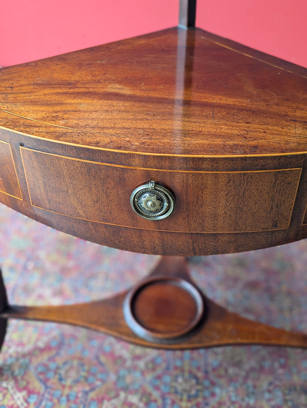 Antique Georgian Mahogany Corner Stand