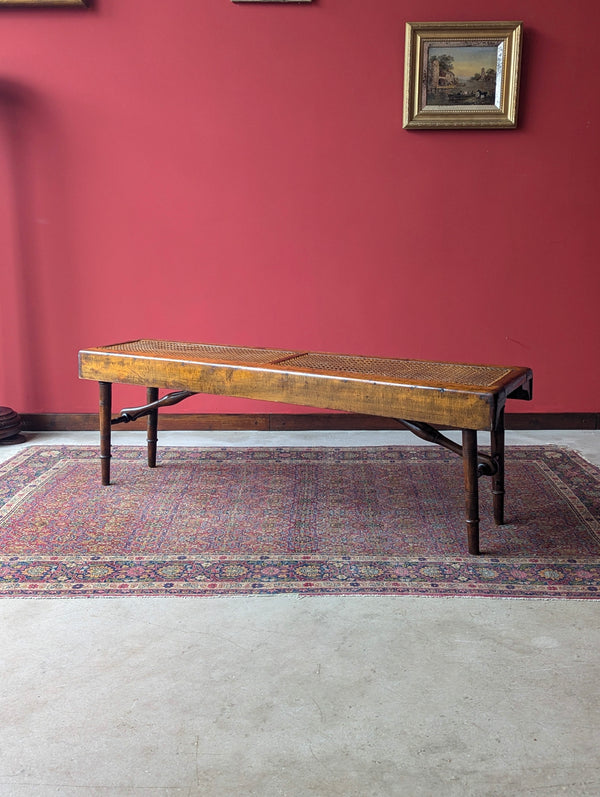 Antique 19th Century Folding Campaign Bench