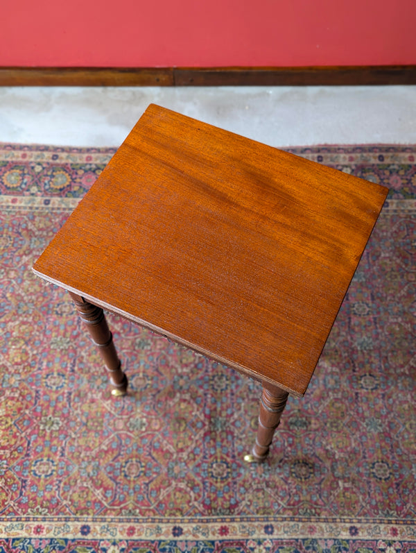 Antique Victorian Mahogany Work Table / Bedside