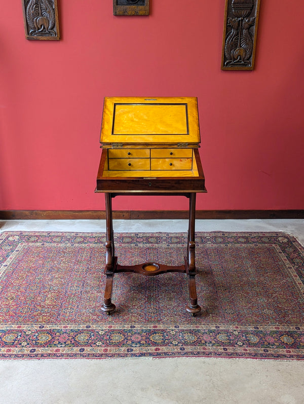 Antique Victorian Mahogany Davenport Writing Desk