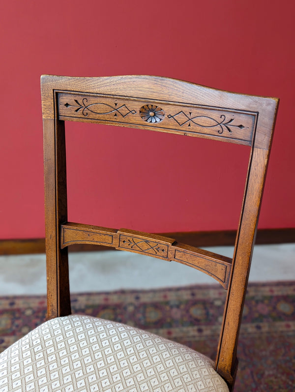 Set of 4 Antique Victorian Mahogany Dining Chairs