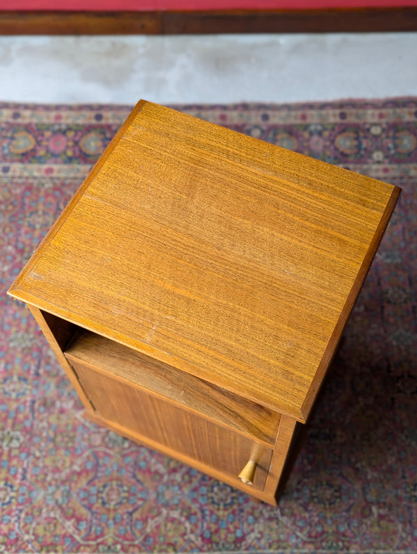 Mid Century Walnut Bedside Cabinet by Alfred Cox for Heals