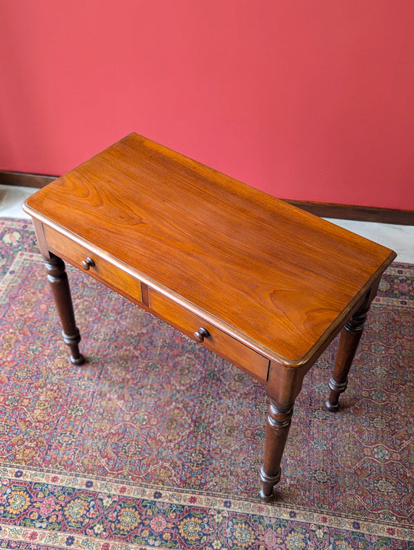 Antique Victorian Mahogany Side Table / Writing Desk