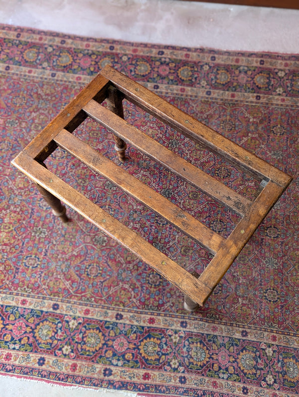 Antique Victorian Beech Luggage Stand