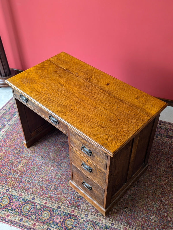 Antique Arts & Crafts Oak Writing Desk Circa 1910