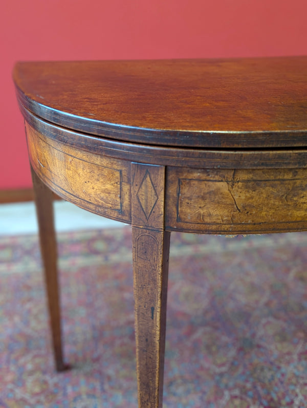 Antique Mid 19th Century Fold Over Tea Table Circa 1850