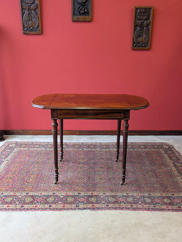 Antique Edwardian Mahogany Extending Occasional Table