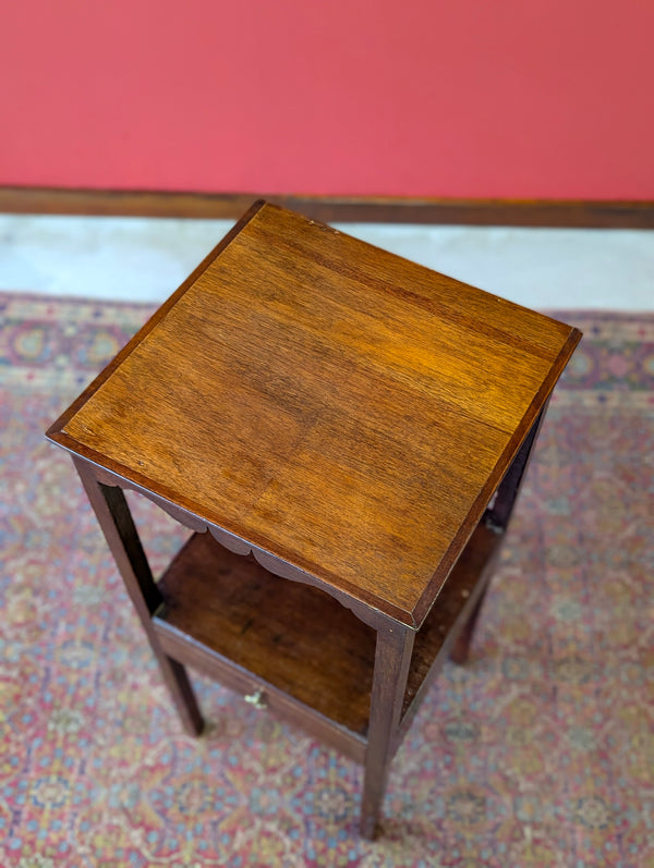 Antique Georgian Mahogany Washstand Bedside