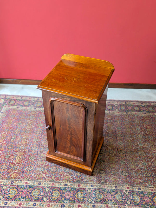 Antique Victorian Mahogany Pot Cupboard Bedside Circa 1880