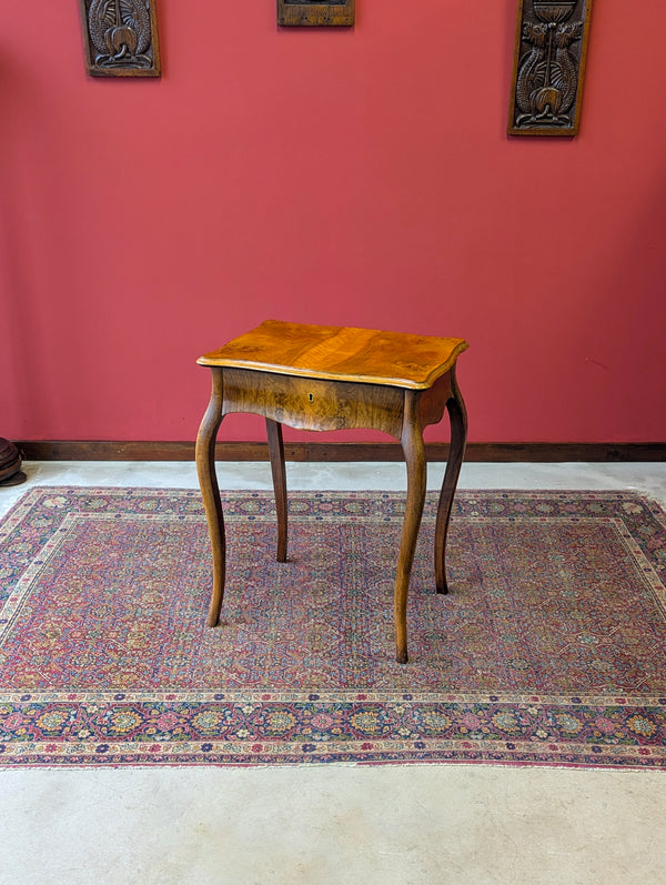 Antique 19th Century French Walnut Dressing Table / Vanity Table