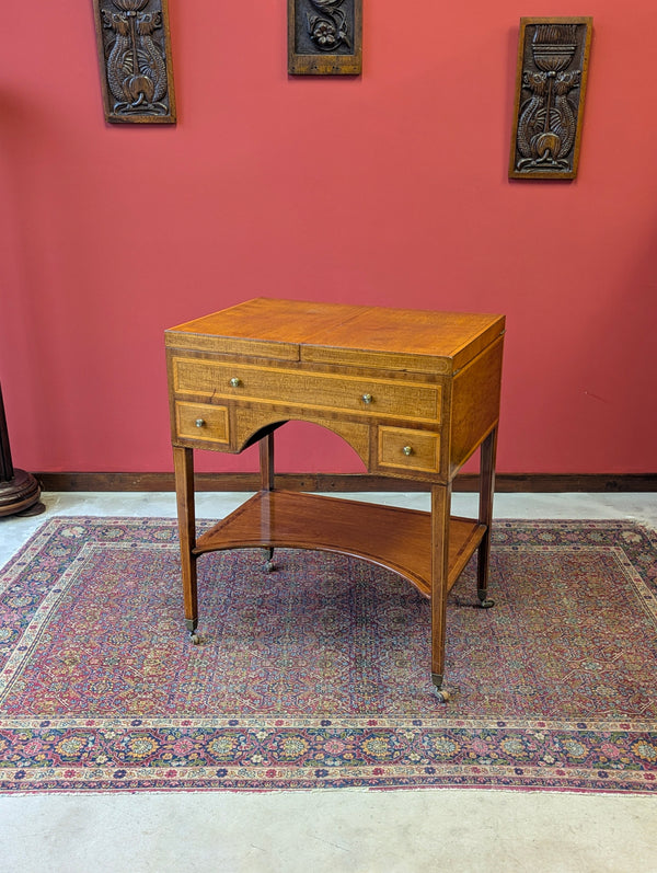 Antique Edwardian Mahogany Poudreuse Dressing Table