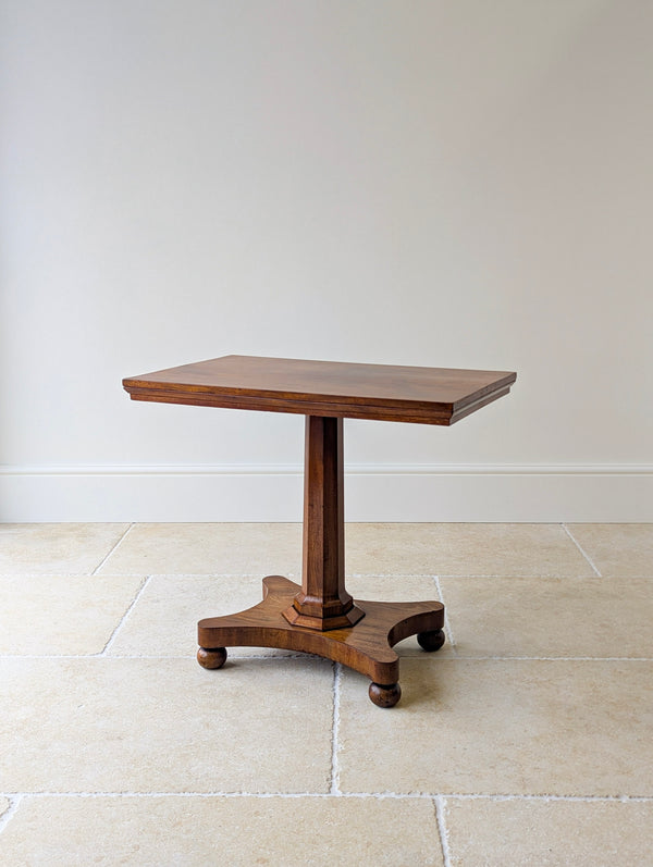 Antique Mid Victorian Mahogany Pedestal Side Table c.1860