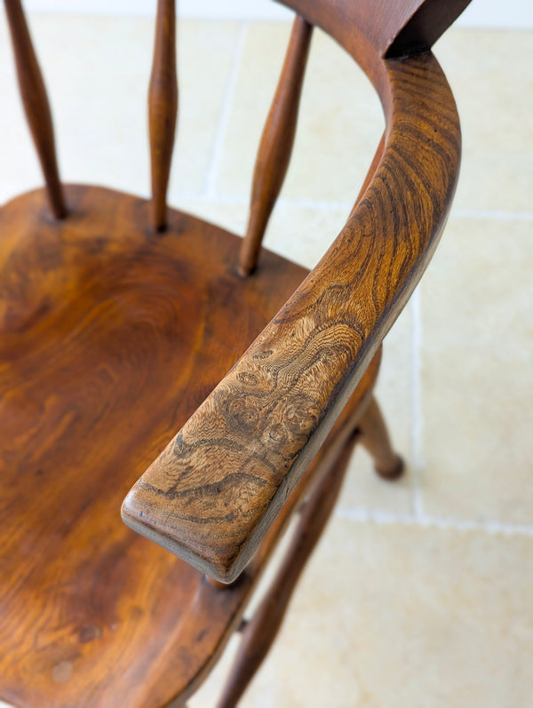 Arts & Crafts Style Utility CC41 Elm and Beech Desk Chair 1940’s