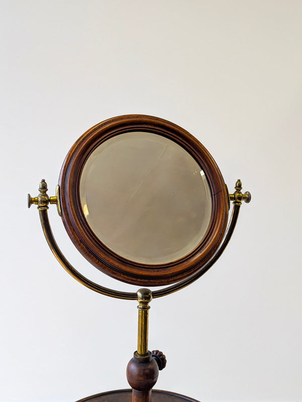 Antique Victorian Mahogany Gentleman’s Shaving Stand c.1890