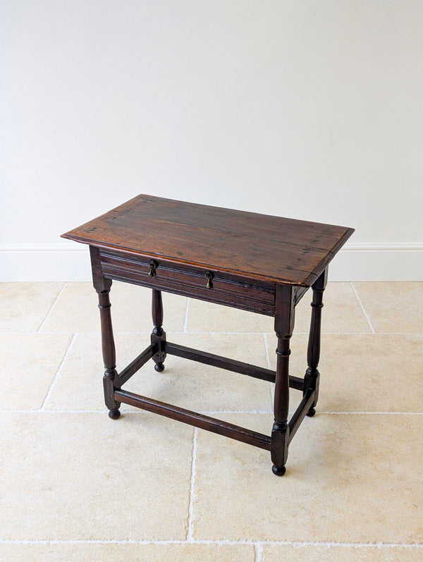 Antique Late 17th Century William & Mary Oak Side Table c.1690