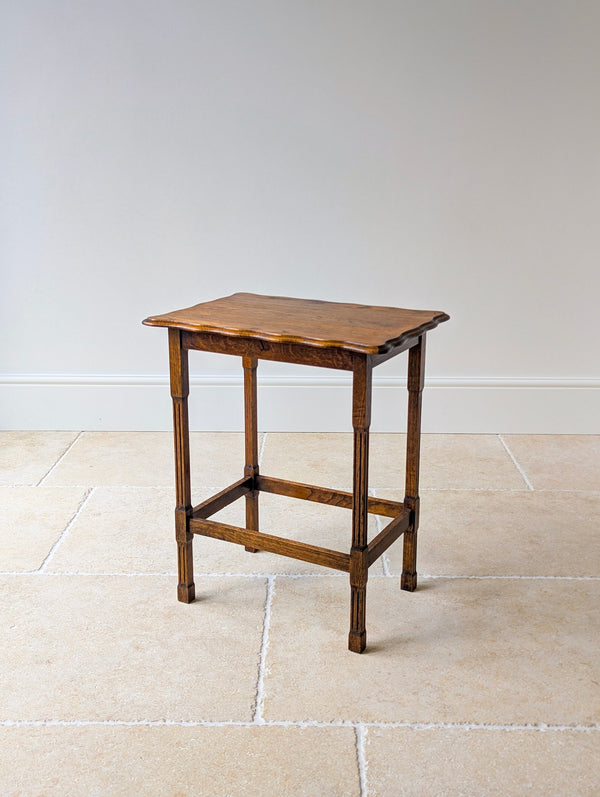 Antique Golden Oak Occasional Table c.1920