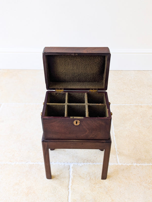 Antique Georgian Mahogany Cellarette on Stand c.1810