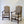 Load image into Gallery viewer, Antique Late Victorian walnut William and Mary style open armchairs featuring floral-stripe tapestry upholstery, serpentine arms, and turned legs with carved feet.
