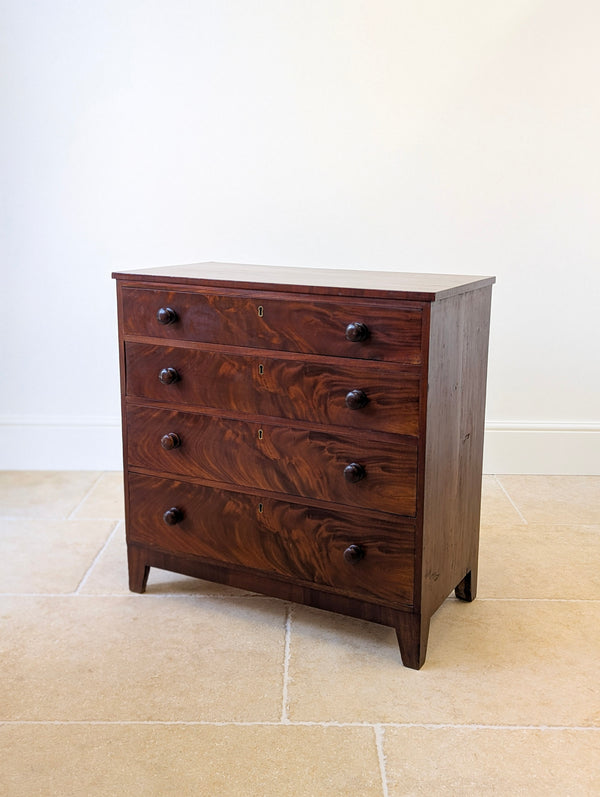 Antique Victorian Mahogany Small Chest of Drawers c.1870