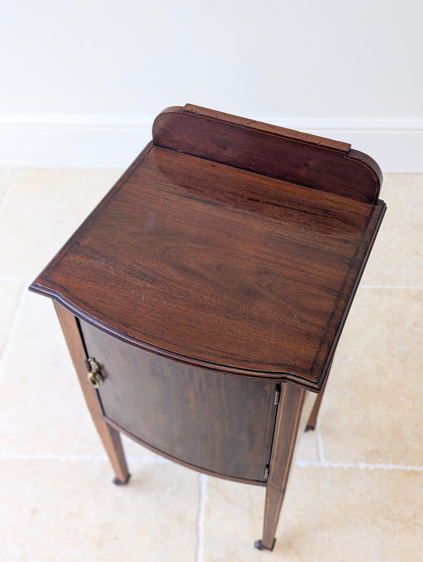 Antique Late Victorian Mahogany Bedside Cabinet c.1890