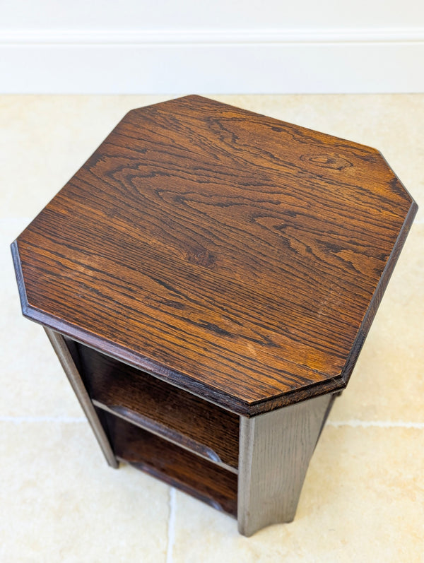 Antique Early 20th Century Oak Book Table c.1920
