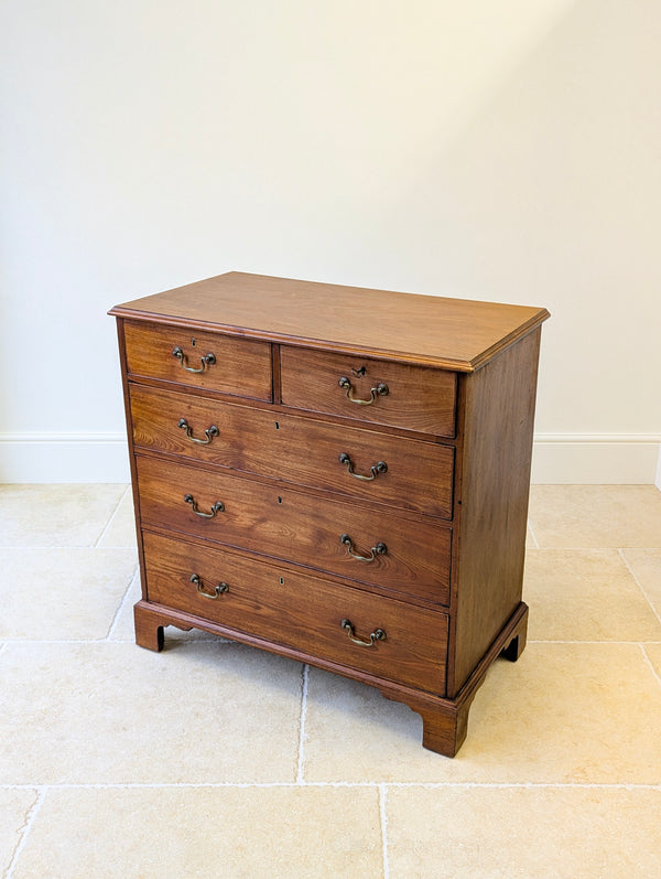 Antique Late Georgian Satin Birch Chest of Drawers c.1810