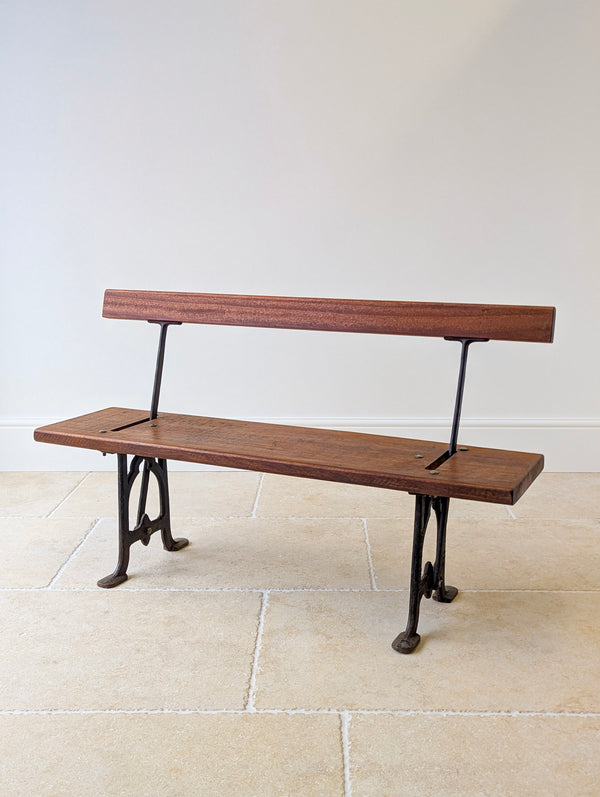 Antique Victorian Reversible Tram Bench by Fisher & Son c.1890