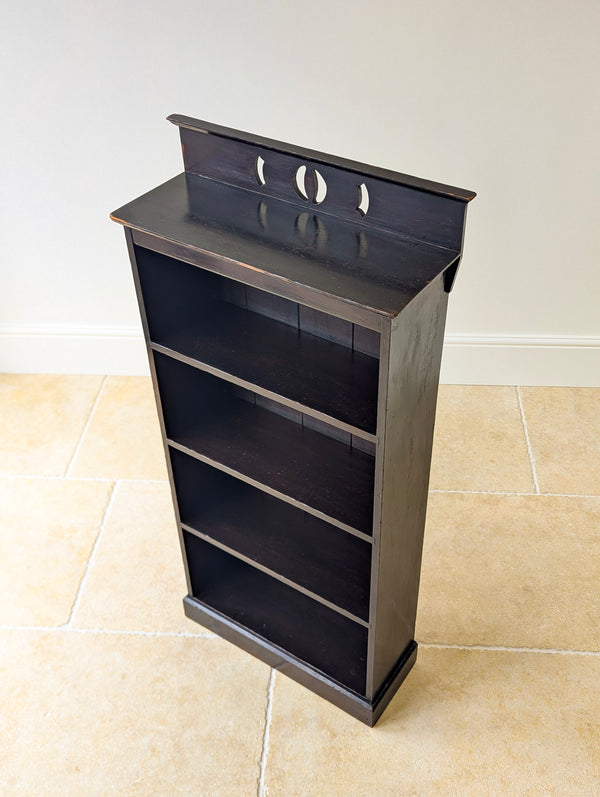 Antique Late Victorian Stained Pine Bookcase c.1890