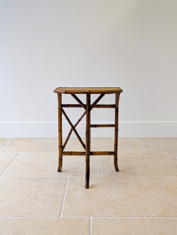 Antique Victorian Bamboo Side Table c.1890