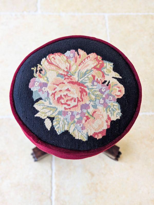 Antique William IV Rosewood Adjustable Piano Stool c.1830