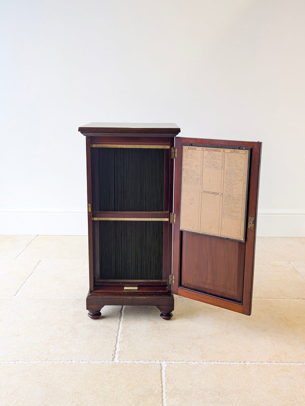 Antique Edwardian Mahogany Record Cabinet c.1910