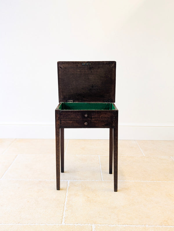 Antique Georgian Oak Work Table c.1800