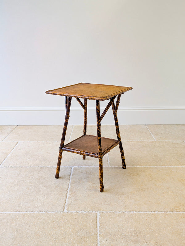 Antique Victorian Bamboo Occasional Table c.1890