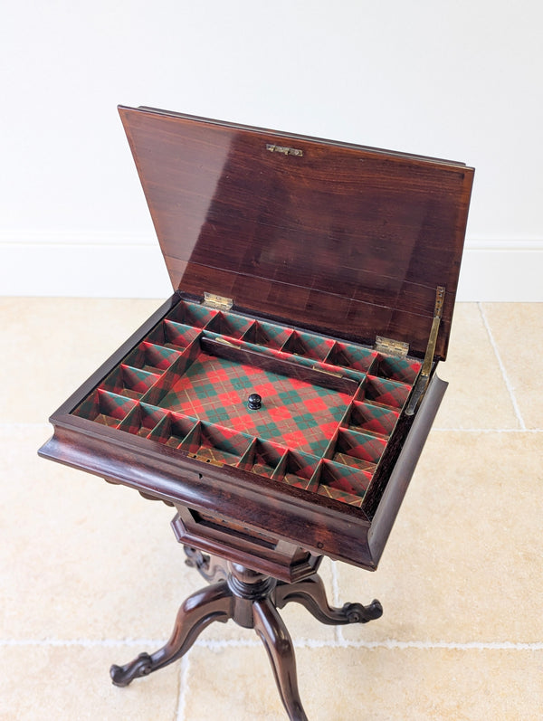 Antique Victorian Rosewood Sewing / Reading Table c.1850