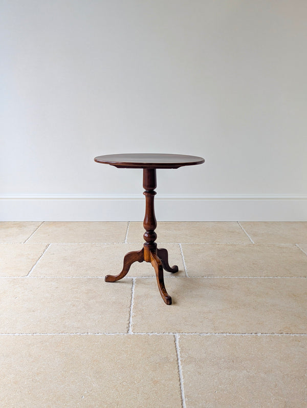 Antique Georgian Mahogany Oval Tilt-Top Tripod Wine Table c.1820