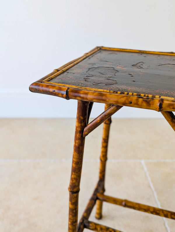Antique Victorian Bamboo Occasional Table c.1890
