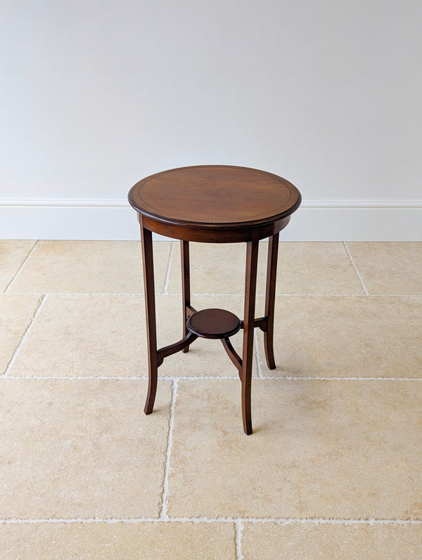 Antique Edwardian Mahogany Circular Occasional Table c.1905