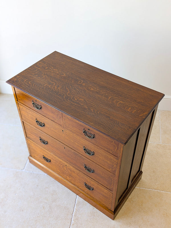 Antique Edwardian Oak Chest of Drawers c.1910