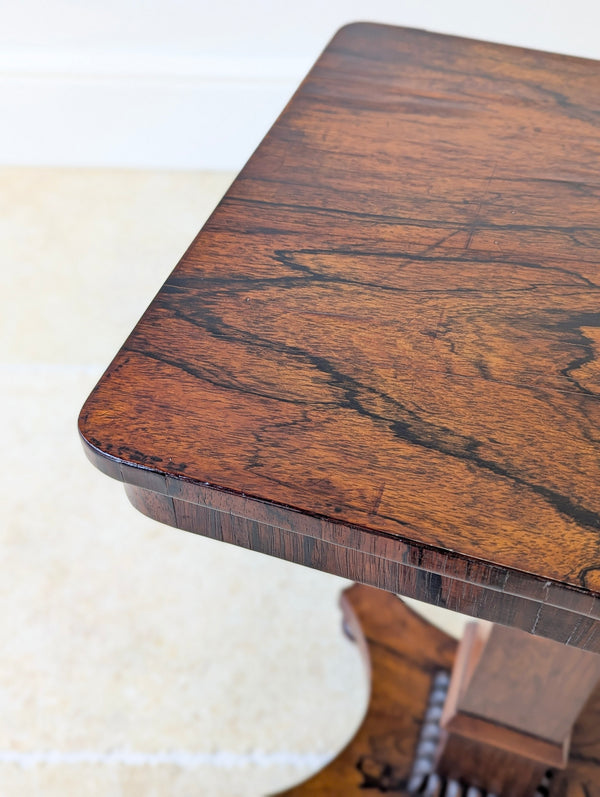 Antique Regency Rosewood Pedestal Occasional Table c.1820