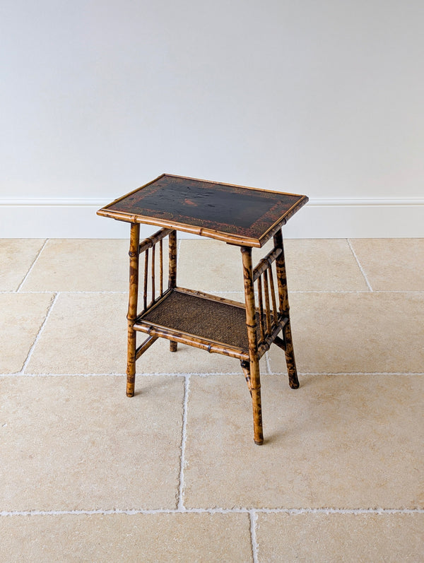 Antique Victorian Bamboo Occasional Table c.1890